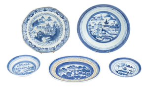 Chinese Export Porcelain Tableware, 5 Pcs.