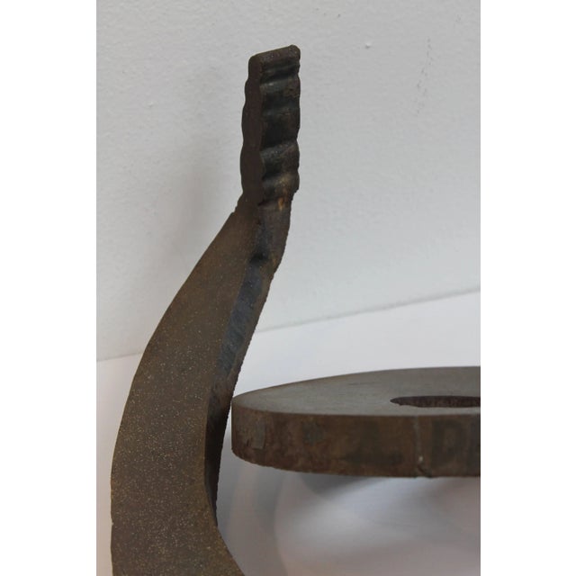 Metal Brutalist Steel Rattlesnake Sculpture For Sale - Image 7 of 8