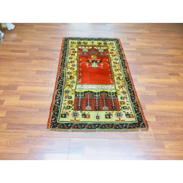 1920’s Anatolian Ladik Rug-3'10” X 5’10” For Sale - Image 9 of 9