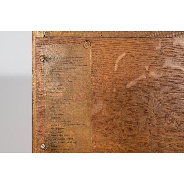 Mid-Century Walnut Wardrobe by Bohumil Landsman for Jitona Soběslav, Czechoslovakia, 1960s For Sale - Image 15 of 18