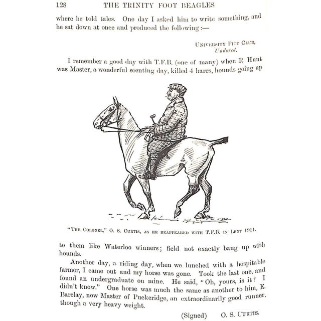 1910s "The Trinity Foot Beagles 1862-1912" Kempson, F. Claude For Sale - Image 5 of 12