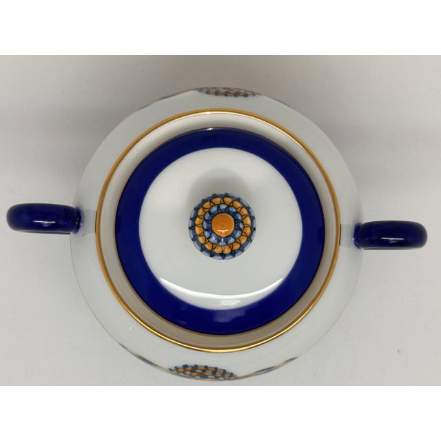 Hermès Cocarde de Soie Sugar Bowl from Hermès, 1980s For Sale - Image 4 of 5