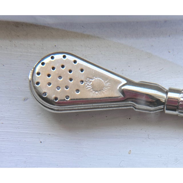 Mid 20th Century Antique Argentine Yerbe Mate Bombilla With Gold-and-Silver Plating For Sale - Image 5 of 6
