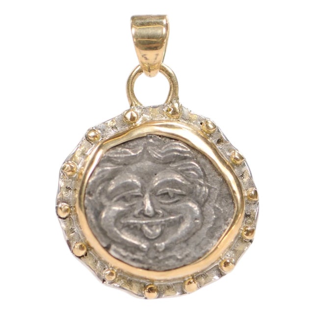 Ar Hemidrachm (Coin) Pendant From 4th C. b.c. For Sale