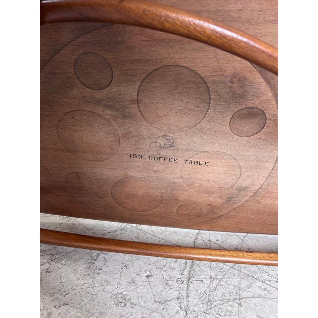 Brown Saltman Mid Century Modern Walnut Boomerang Coffee Table by Brown Saltman For Sale - Image 4 of 5