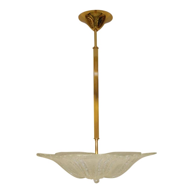 Rosanna Toso "Graniglia" Murano Glass Pendant Lamp, Mid-Century Modern For Sale