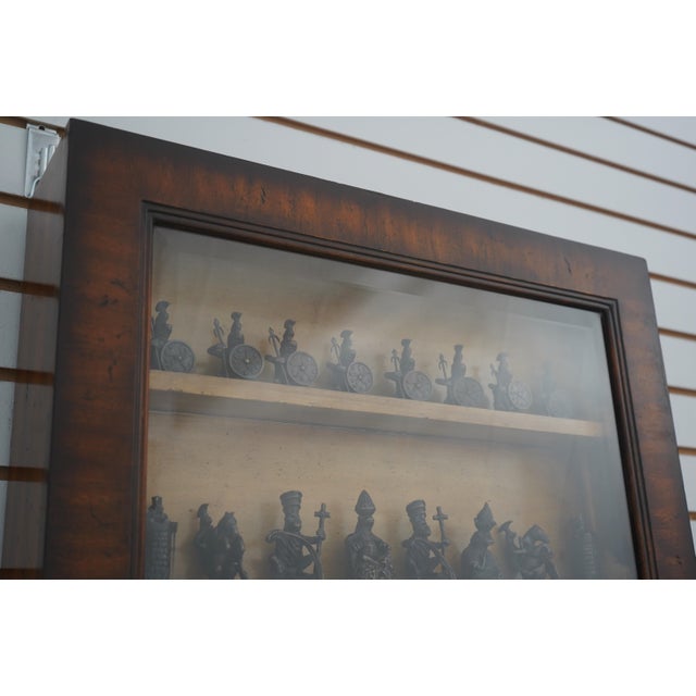 Maitland Smith Wall Hanging Chess Game Board Cabinet For Sale - Image 13 of 16