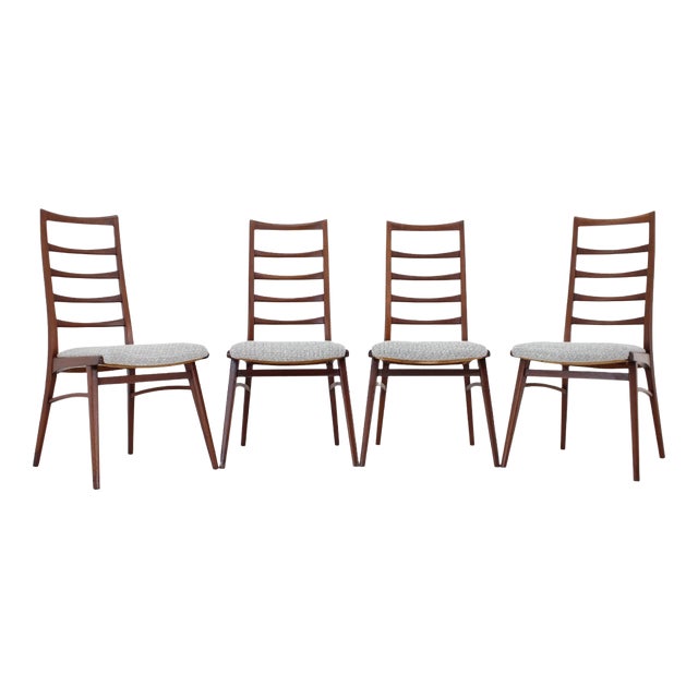 Teak Dining Chairs, Germany, 1960s, Set of 4 For Sale