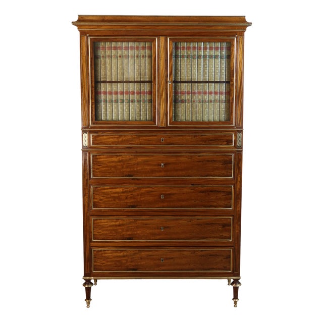 Louis XVI Secretaire in Satinwood For Sale
