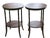 Brown 1970s Pair Tiered Faux Bamboo Side Tables For Sale - Image 8 of 13