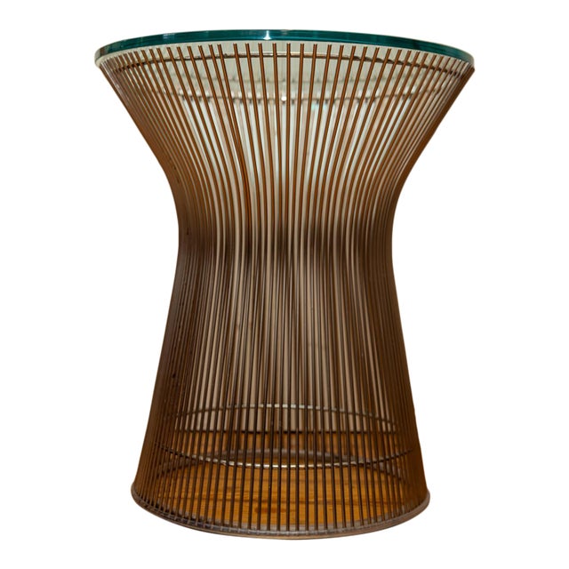 1980s Attributed to Knoll Platner Side Table For Sale