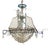 Boat Chandelier with Glass Beads, 1950s For Sale