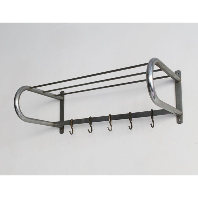 Modernist Tubular Steel Coat Hanger from Hynek Gottwald, 1920s For Sale - Image 4 of 9