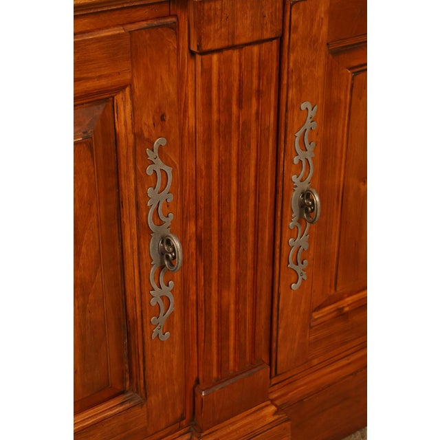 Brown Ethan Allen 'Legacy' Maple Open Carved Library Bookcase For Sale - Image 8 of 18
