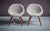 Pair of newly upholstered Fritz Neth Lounge Chairs in Gray, Germany - 1960s. These Fritz Neth chairs feature sleek design...
