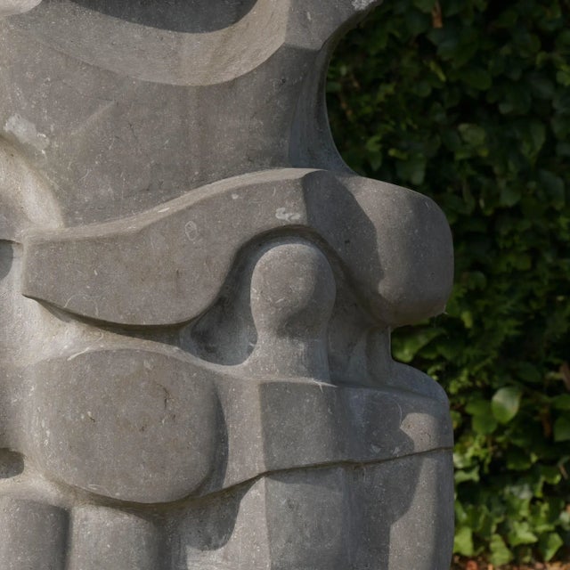 2000 - 2009 Jan Keustermans, Abstract Sculpture, Belgian Blue Stone For Sale - Image 5 of 18