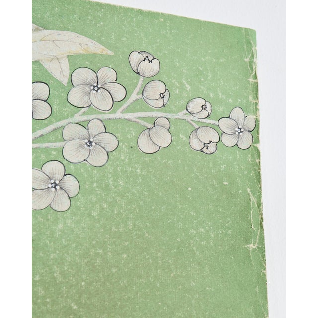 Gracie Hand Painted Wallpaper Panel Chinoiserie Gated Garden For Sale - Image 9 of 12