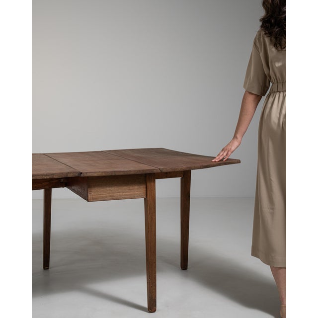 Swedish Slagbord Drop-Leaf Table, Antique, Sweden, 19th Century For Sale - Image 16 of 18