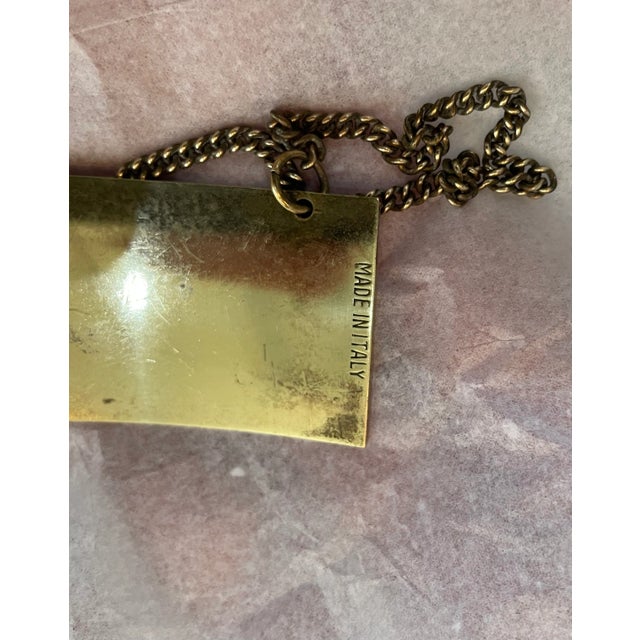 Lead Crystal Decanter With Bourbon Liquor Tag For Sale - Image 10 of 10