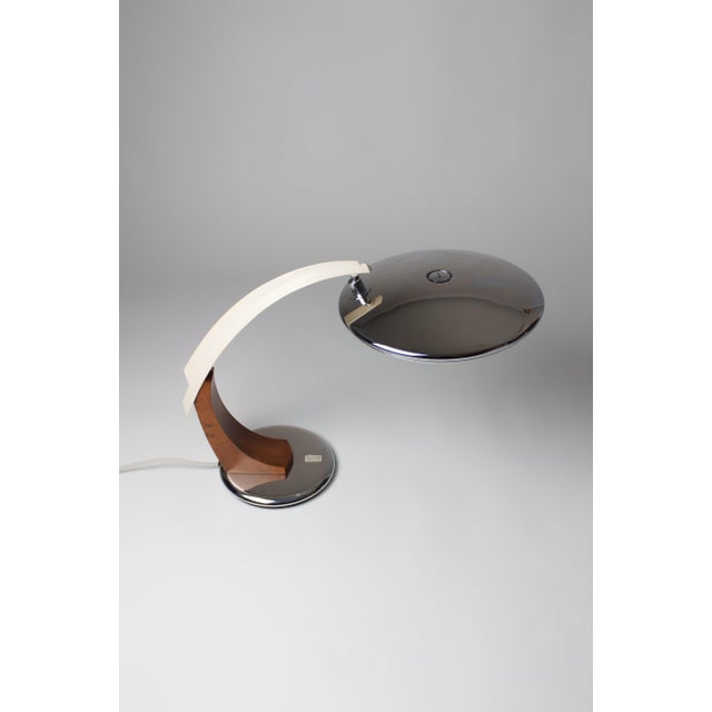 Tiburon Shark Desk Lamp by Luis Perez De La Oliva, Grin, Spain, 1960s For Sale - Image 4 of 13