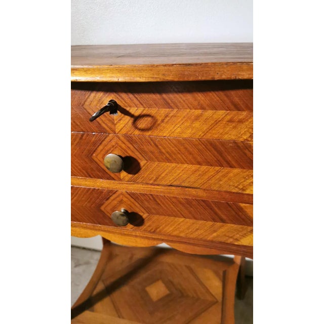 Late 19th Century Louis Philippe Style French Dressing Table With Mirror and Drawers For Sale - Image 11 of 13