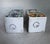Pair Italian Hand Painted Ceramic Canisters For Sale - Image 4 of 4