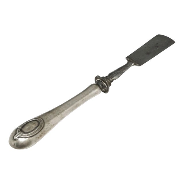 Art Nouveau Silver Pate Knife, France, 1900s For Sale