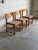 Mid-Century Modern Set of 3 Vintage Danish Modern Dining Chairs in Beech With Textured Upholstery For Sale - Image 3 of 10