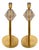 Italian Fumè Murano Glass Table Lamps with Unlaquered Brass by Simoeng, Set of 2 For Sale