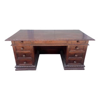 Antique Empire Style Walnut Countertop Desk, 1890s For Sale
