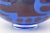 Mid-Century Modern Vintage Swedish Signed Abstract Blue Glass Bowl by Gunnar Cryen Graal, for Orrefors, Cobalt Blue For Sale - Image 3 of 11