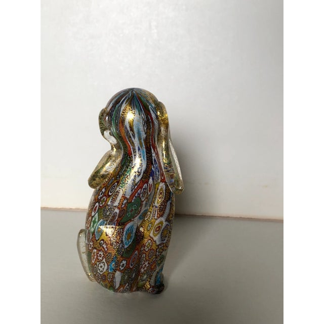 Beautiful piece, millefiori with gold fleck overlay. Made in the late 20th century.