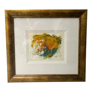 Framed Watercolor by R. G. Serrano, 2010, Original
