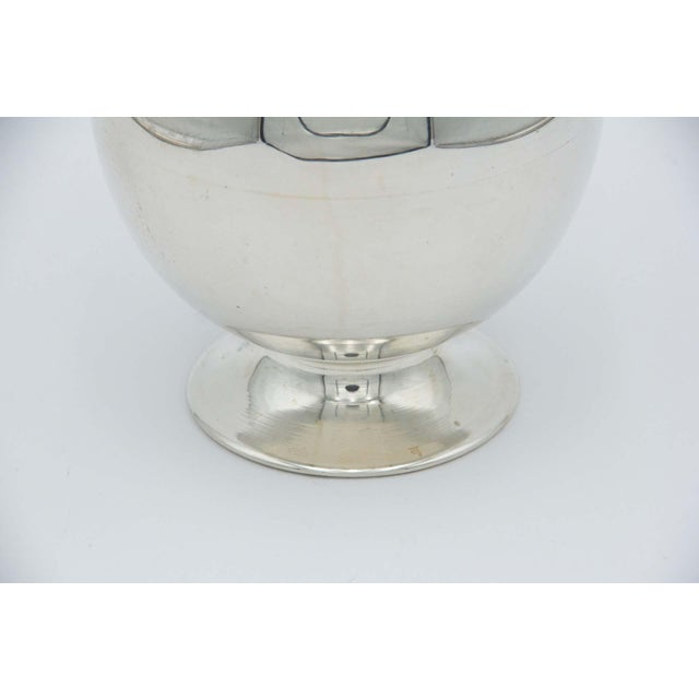 Plain Silver Jug with Raised Rim For Sale - Image 3 of 4