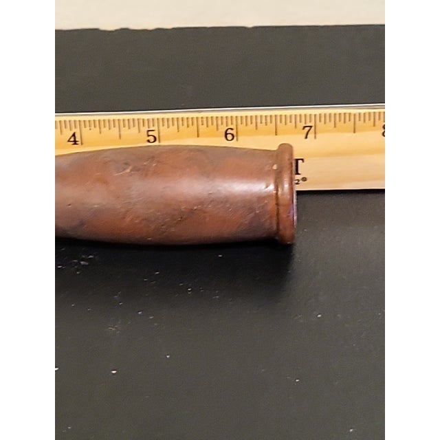 Vintage Copper Decorative Metal Finial For Sale In San Francisco - Image 6 of 11