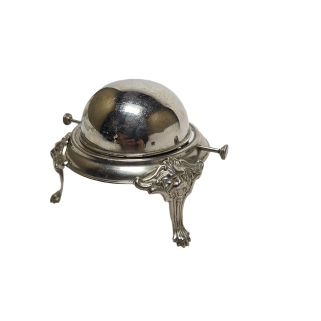 Metal Art Deco Brass Caviar Bowl, Sweden, 1950s For Sale - Image 7 of 11