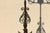 Antique Wrought Iron Floor Candelabra | Ornate Gothic Revival Candleholder | Early 20th Century For Sale - Image 10 of 18