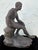 Neoclassical Early 20th Century Neoclassical Spelter Sculpture of a Seated Nude Youth For Sale - Image 3 of 11