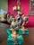 Mid-Century Modern Vintage Italian Gilt 800 Silver Zodiac Place Card Holders with Malachite Bases, 1950s, Set of 4 For Sale - Image 3 of 10