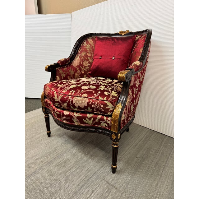 Traditional French Empire Bergère Armchair, Circa 1920s For Sale - Image 3 of 12