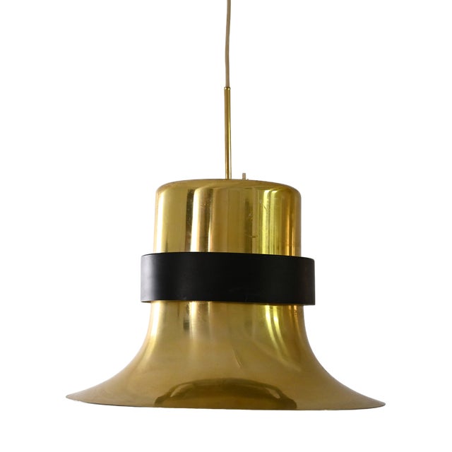 Scandinavian Gold Lamp, 1960s For Sale