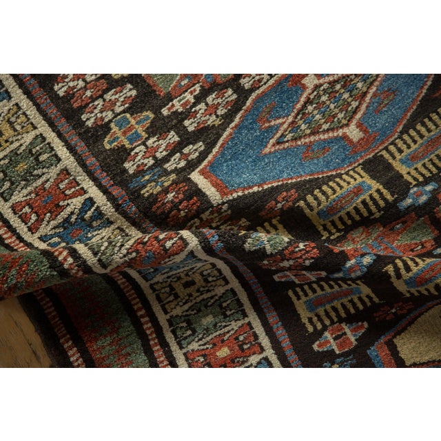 Textile 1950s Vintage Kurdish Floral Gul Wool Rug Runner For Sale - Image 7 of 10