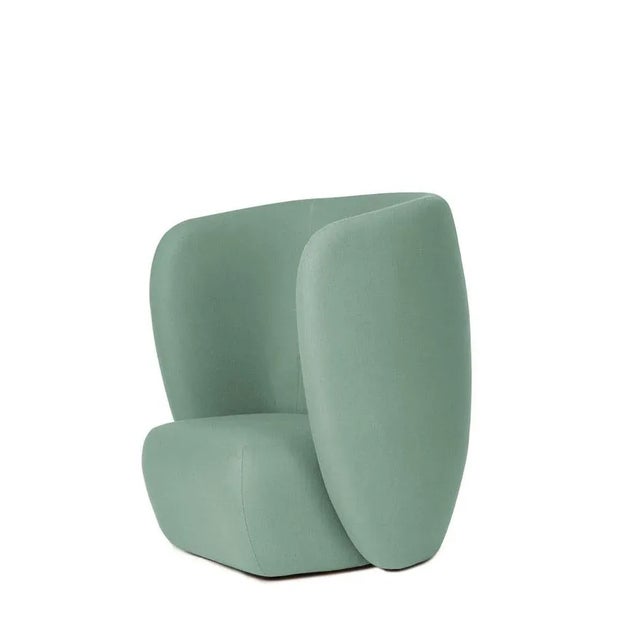 Contemporary Haven Lounge Chair in Jade by Warm Nordic For Sale - Image 3 of 9