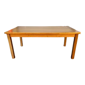 Mid Century Modern Danish Teak Draw Leaf Large Dining Table. By Gangso.