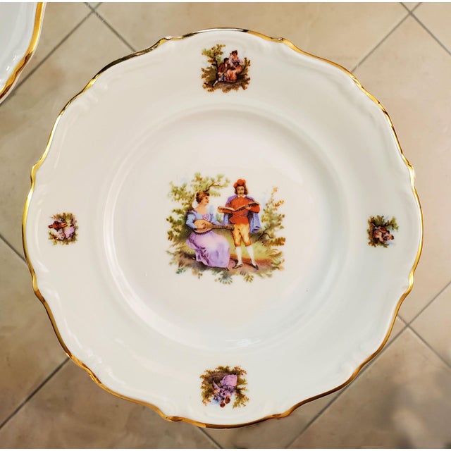 Mid 20th Century Porcelain - c.t. Tielsch Walbrzych (Poland) - 5 Plates For Sale - Image 4 of 12