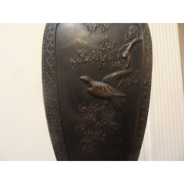 Vintage Chinese Bronze Lamp For Sale - Image 4 of 8