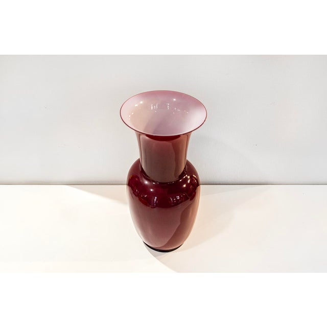 Murano glass vase. Opalino model Designer Paolo Venini Manufacturer Venini Year 1980 This piece has an attribution mark, I...