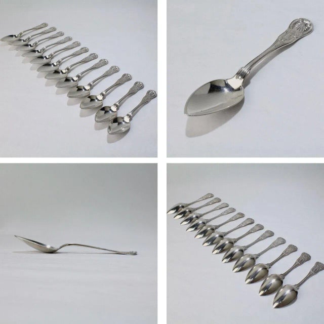 Offered here for your consideration is a 30 piece group Hyde & Goodrich New Orleans, Louisiana coin silver Kings pattern...