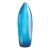 Mid-Century Hand-Blown Cerulean Blue Murano Glass Vase W/ Battuto Texturing For Sale