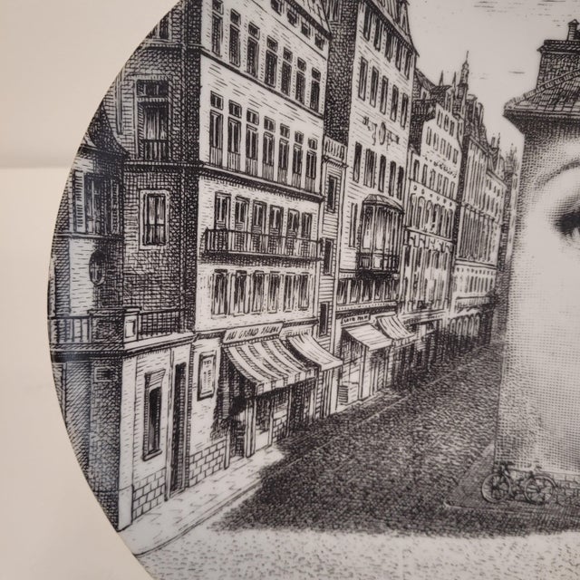 20th Century Porcelain Tema e Variazioni 223 and 205 Plates from Piero Fornasetti, Italy, 1950s, Set of 2 For Sale - Image 14 of 18